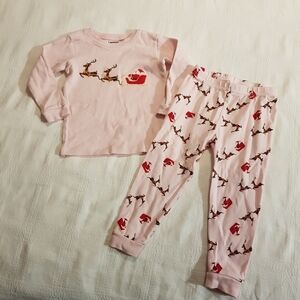 Leveret Santa pajama set 2 years